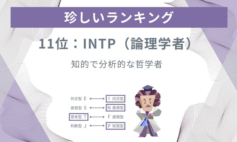 11位: INTP - 知的で分析的な哲学者